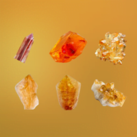 Orange Citrine Crystals