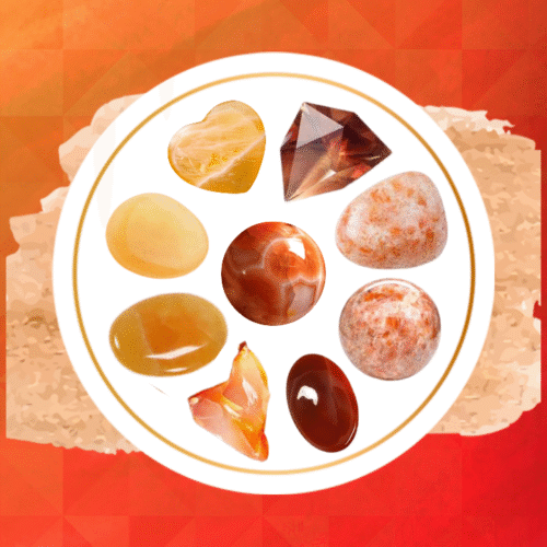 orange crystals image