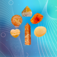 orange calcite image