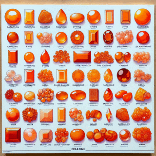 orange crystals names