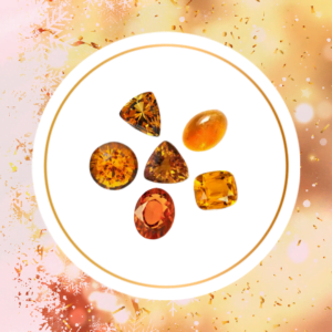 orange tourmaline birthstone image