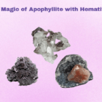 Apophyllite with Hematite Crystals