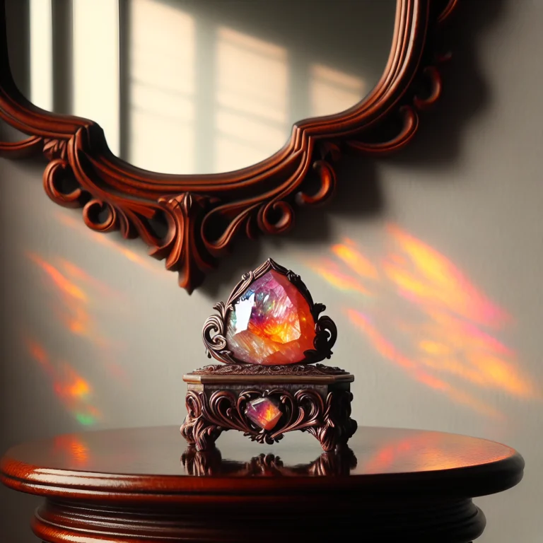 Sunset Aura Quartz meaning, properties and uses
